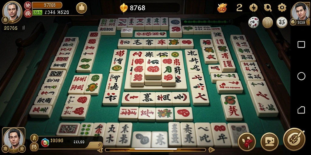 Tampilan gameplay Mahjong yang menantang dan menarik.