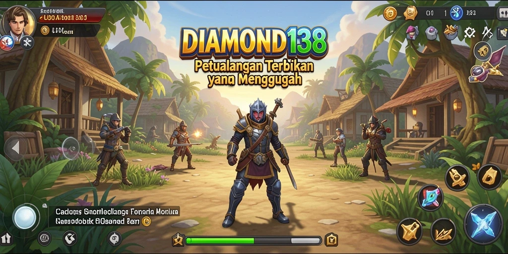 Screenshot gameplay <strong>DIAMOND138</strong> menampilkan petualangan epik di dunia terbuka.