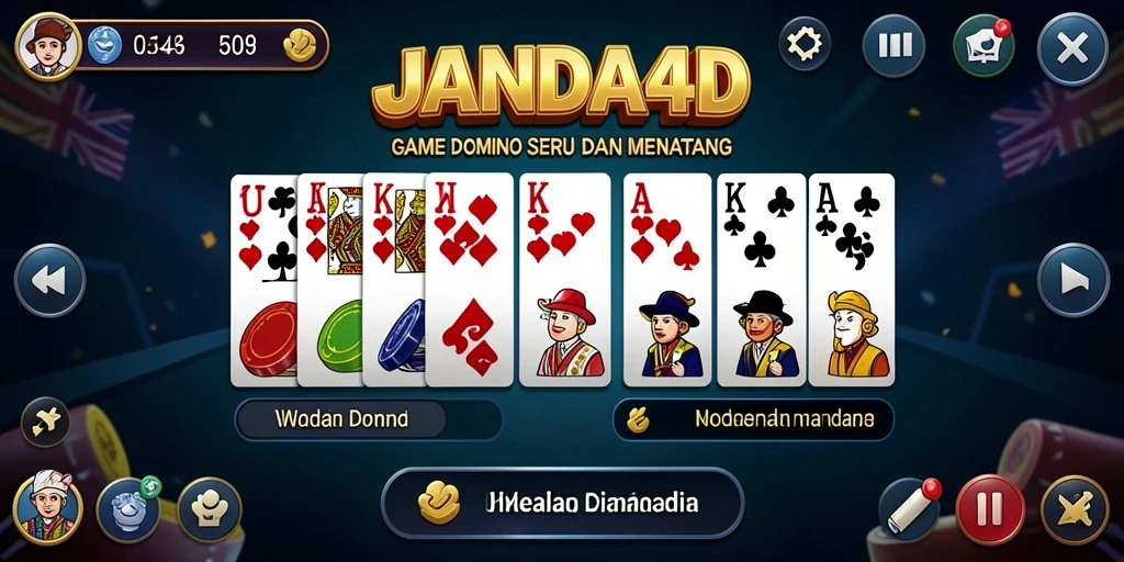 Gameplay menarik dari JANDA4D dengan dominasi permainan Domino.