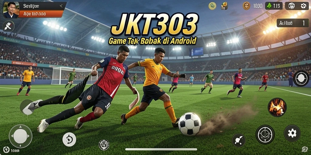 Tampilan gameplay mengesankan dalam game sepak bola JKT303.