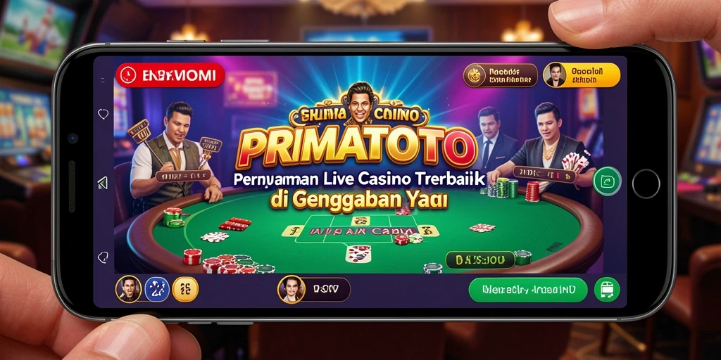 Tampilan gameplay Live Casino yang menarik di PRIMATOTO.