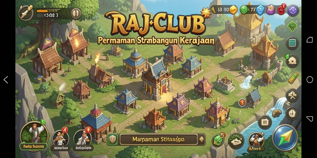 Tampilan gameplay yang menantang dan seru dalam RAJACLUB.